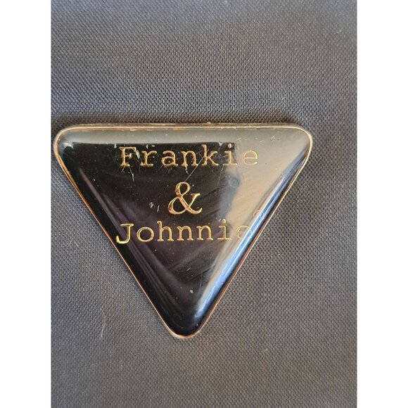 Frankie & Johnnie Black Nylon Purse Backpack With Silver Travel - Picture 2 of 9